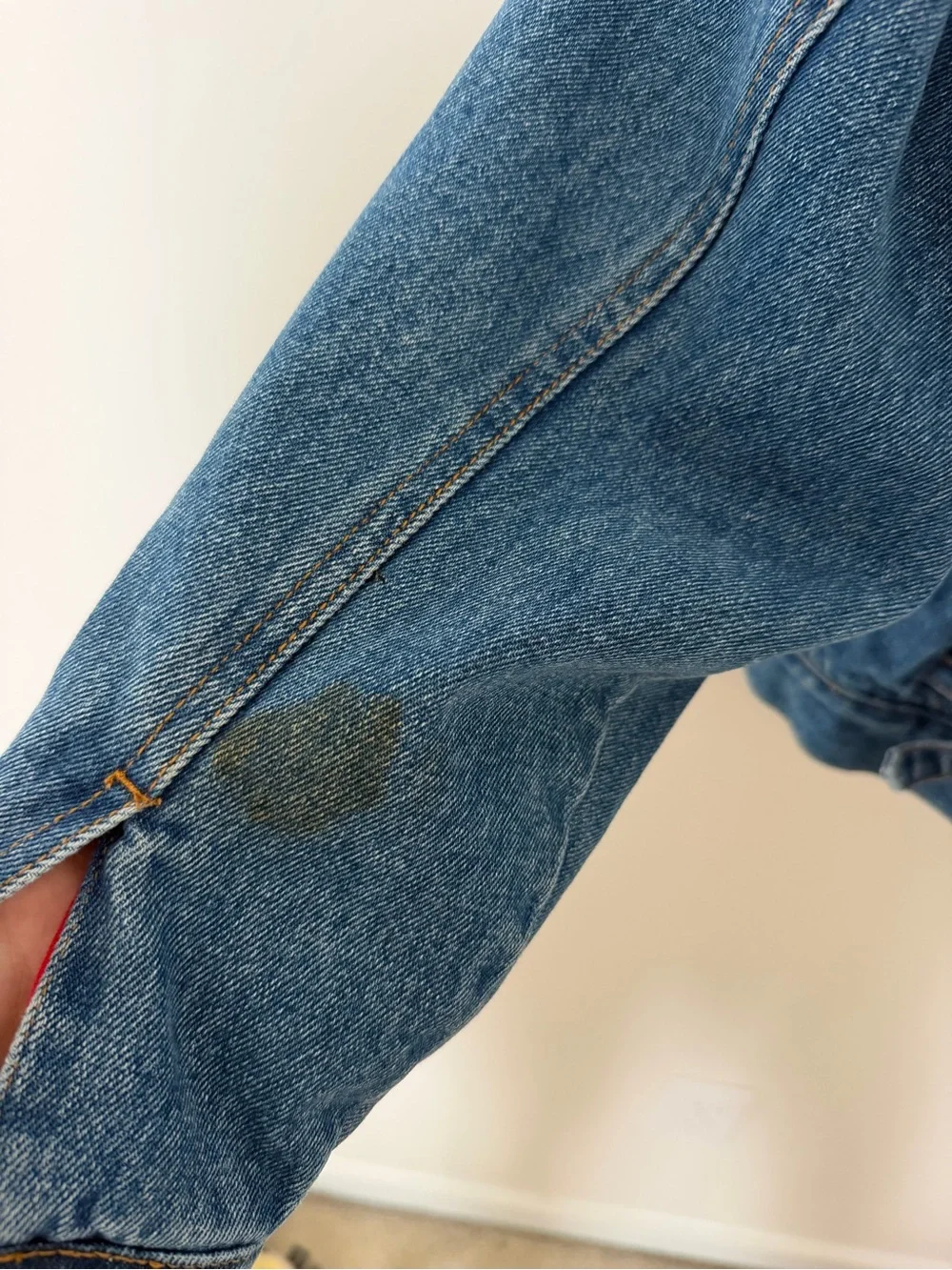 Vintage J. Crew Denim Jacket with Corduroy Collar